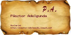 Pásztor Adelgunda névjegykártya